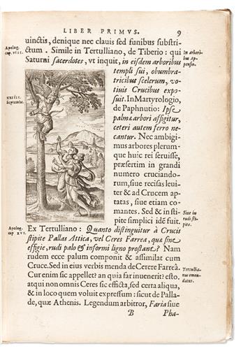 Lipsius, Justus (1547-1606) De Cruce Libri Tres Ad Sacram Profanámque Historiam Utiles. Unà cum Notis.
